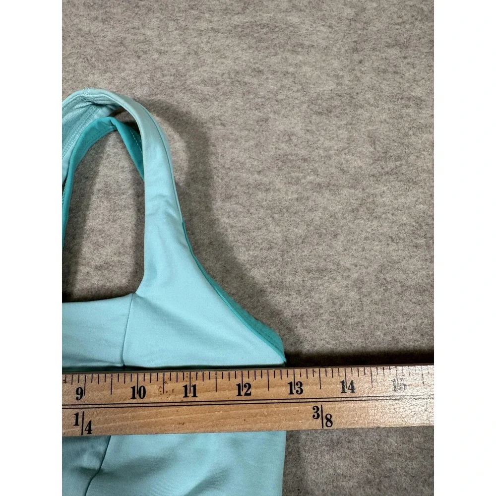 Lululemon Sports Bra Womens 6 Blue Racerback Padded Yoga Athletic Gym Running